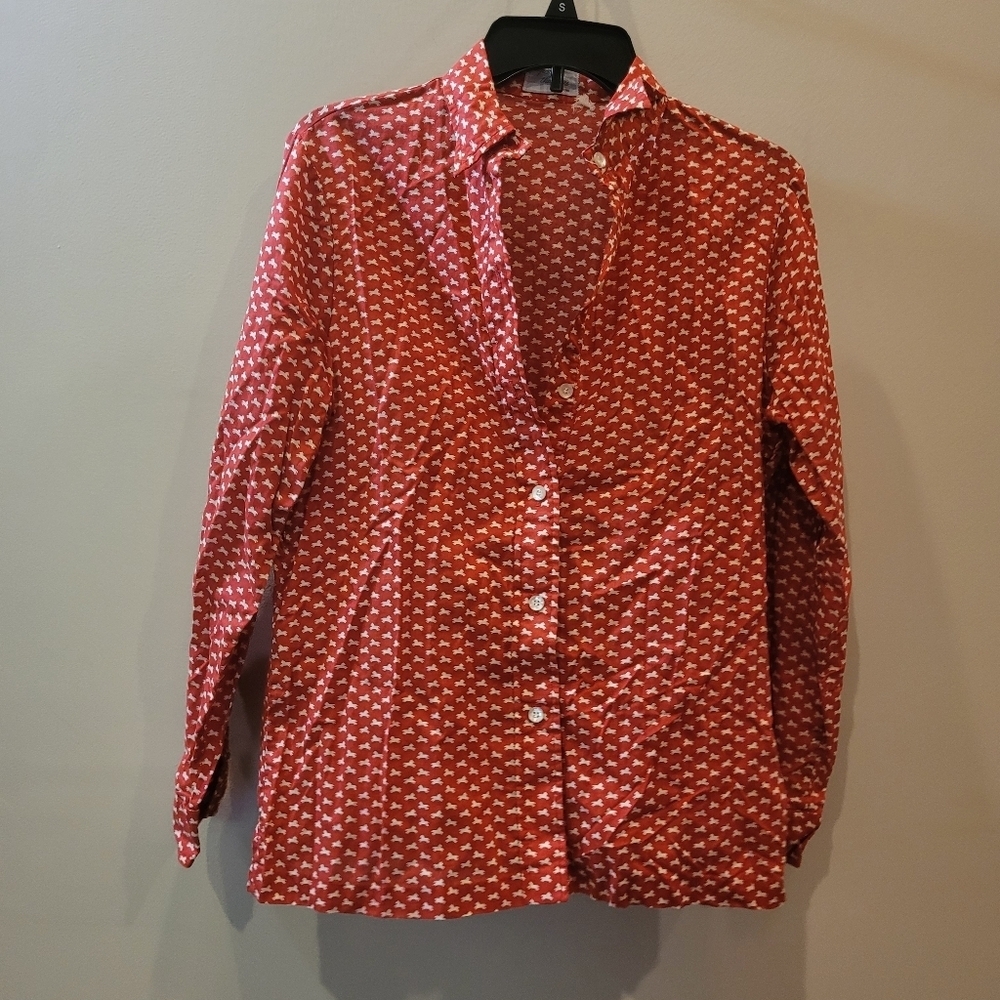 Vintage Separate Thoughts horse pony women's button down.